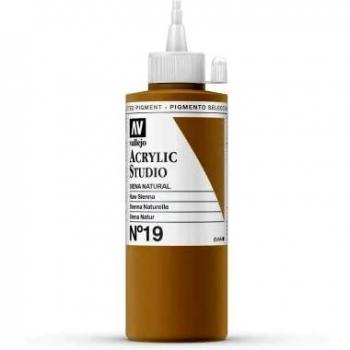 VALLEJO ACRYLIC STUDIO, PINTURA ACRÍLICA, 200ML, SIENA NATURAL