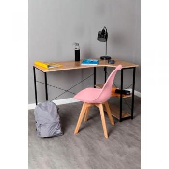 Conjunto de Escritorio Estik y Silla Synk Basic Rosa