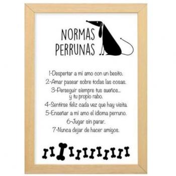 Decoración de Pared Blanco Perro 35 x 25 cm 32 x 25 cm