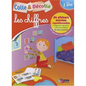 Les chiffres : Colle & décolle