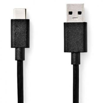 Cable USB 3.2 Gen 1 USB-A macho a USB-C macho 1m 60W 5 Gbps PVC negro