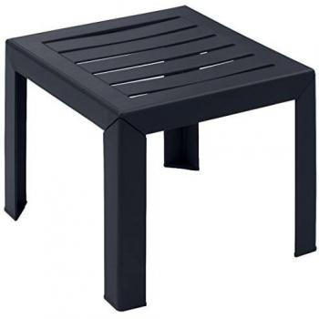 Grosfillex 53001002 Miami Mesa Auxiliar, Antracita, 40 x 40 cm