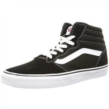 Vans M Milton Hi Suede - Zapatillas bajas para hombre, color suede canvas/black/white, talla 43