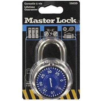 Master Lock 1503EURD Candado de Combinación de Acero Inoxidable, Multicolor