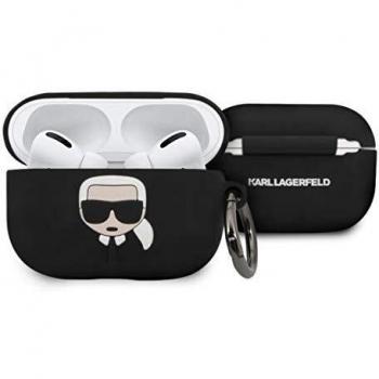 Funda de Silicona Karl Lagerfeld Negra para AirPods Pro - Ikonik