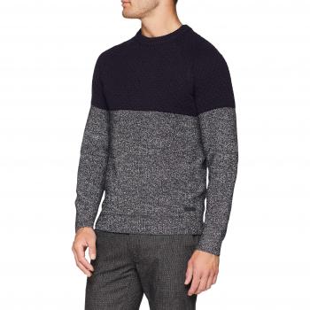 Esprit 108ee2i018, suéter para Hombre, Azul