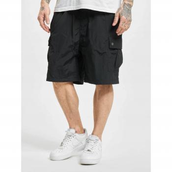 Urban Classics Men's Black Nylon Cargo Shorts