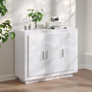 Aparador de madera contrachapada 92x35x75 cm, Mueble de Almacenaje de Salón, Armarios con Puertas, Cajón de Madera, Buffet para salón Moderno, Armario Auxiliar,