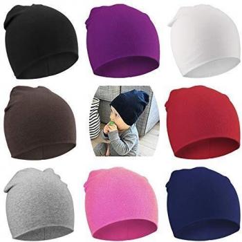 DRESHOW 8 PCS Bebé Beanie Sombrero Recién Nacidos Niño Pequeño Sombrero para Bebés Niños Gorros