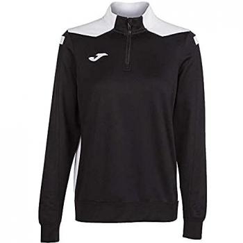 Sudadera de fútbol Joma Championship VI Mujer Negro-Blanco