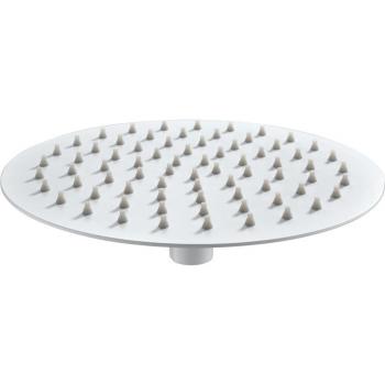 Rociador de ducha extraplano redondo Imex, diseño moderno, acabado blanco mate, diámetro de 20 cm