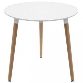 Mesa de Comedor Tower Redonda 90 cm Blanca - Ideal para tu Hogar