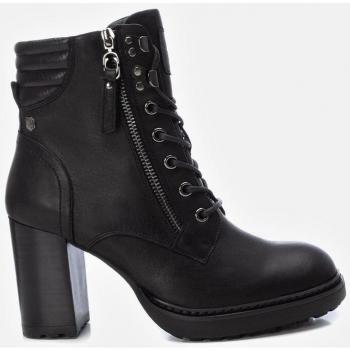 Botines Carmela 161178 de Piel para Mujer en Color Negro con Tacón de 8cm