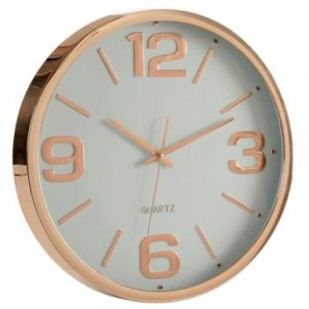 Reloj de Pared Multicolor de Cristal Plástico (5 x 40,6 x 40,6 cm) - Paquete de 6 Unidades