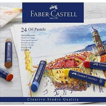 Faber-Castell 09127024 - Pasteles de aceite, 24 unidades