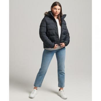 Superdry Vintage Hooded Mid Layer Short Puffer Jacket for Women