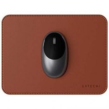 SATECHI Alfombrilla de Ratón Eco-Leather 25 cm x 19 cm - Segura para Superficies de Madera Lacadas y