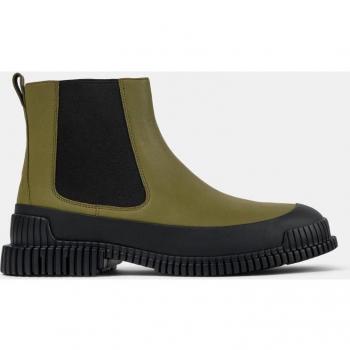 CAMPER Pix Ankle Boots for Men in Green/Black Smooth Leather - Size 43 / 9.5