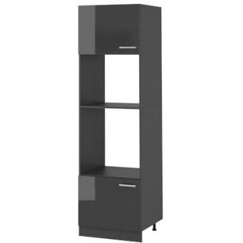 Armario para microondas R-Line, 60 cm, Antracita alto brillo, Vicco