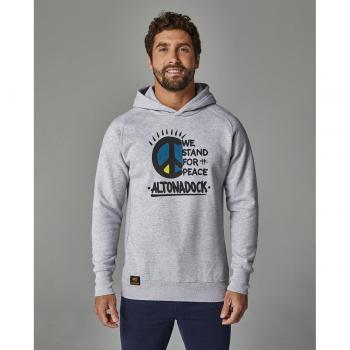 Sudadera Altona Dock Moda Urbana Gris Claro Hombre