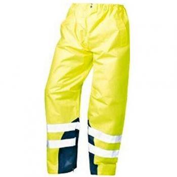 Pantalón de Trabajo Alta Visibilidad Renz, Talla 3XL, Amarillo Fluorescente con Detalles Reflectantes