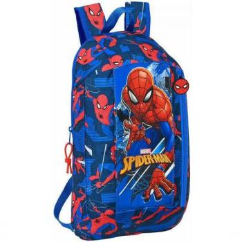 Mochila Mini Vertical Spider-Man Great Power con Bolsillo Frontal de 22x10x39cm