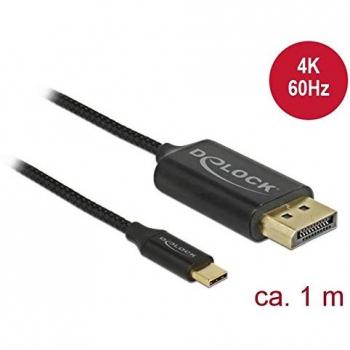 Cable USB Tipo C a DisplayPort 4K 60 Hz 1 m Coaxial