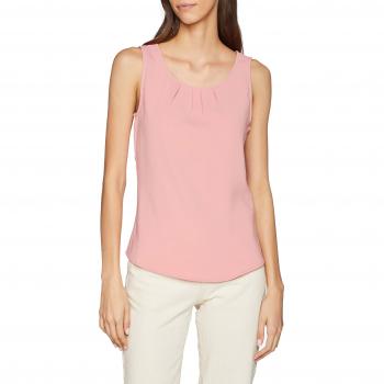 Vila Clothes Vilaia S/l Top-Noos, Camiseta sin Mangas para Mujer, Rosa Brandied Apricot, 46