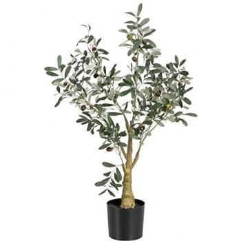 Planta Decorativa Artificial Olivo de Poliéster y Polietileno 56 x 48 x 78 cm
