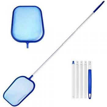Gafild Red de Limpieza de Piscinas,Red de Piscina Kits de Mantenimiento con Red de Malla Fina y Mango de Aluminio de 120cm,Marco Robusto, Para Piscinas, Bañeras, Fuente,Pecera