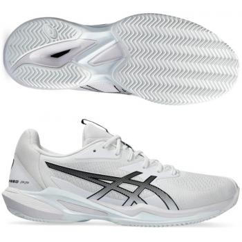 ASICS Solution Speed FF 3 Zapatilla Tierra Batida Hombres - Blanco, Negro