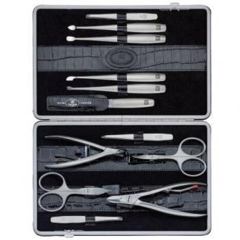 Zwilling Estuche Con Boquilla, Piel De Becerro, Cocodrilo, Negro, 12 Piezas