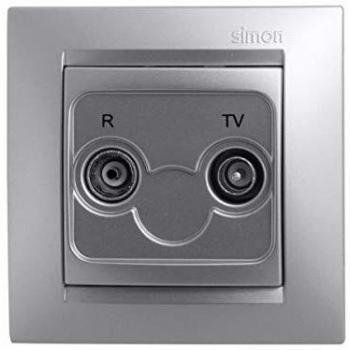 Simon M139860 - Toma r-tv final serie 15 aluminio