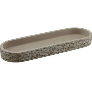 Gedy Porta Cepillos De Dientes, Cemento, Gris, 7.5 X 11.5