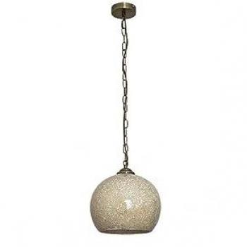 Lámpara Colgante Tenor 1xe27 Cuero/Ámbar Mosaico Regx30x30 Cm - Diseño Moderno