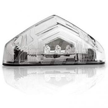 Luz Trasera LED Transparente 83 x 22 mm, Certificado E con luz de matrícula Universal