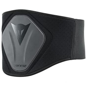 Dainese Cinturón Lumbar High Negro - Cinturón de riñón, soporte lumbar unisex, estructura alta semirrígida, faja lumbar ajustable y cómoda