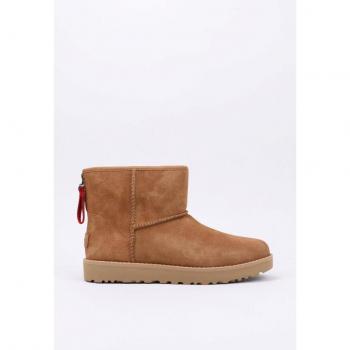 UGG Classic Mini Logo Zip Bota Esquimal Mujer Camel 36