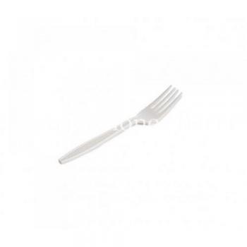 Paquete de 50 Tenedores Desechables Betik CU325, Material Maíz Biodegradable, Longitud 16 cm