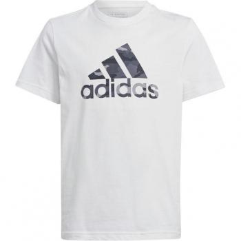 Camiseta infantil adidas Camo Graphic blanca