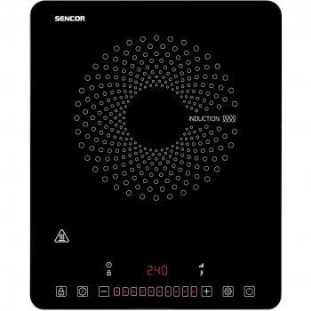 Placa de cocción a inducción SENCOR SCP 3701BK - 2000 W - 1 fuego - Negra