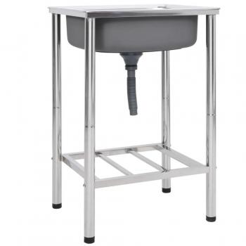 Fregadero de camping de un seno acero inoxidable