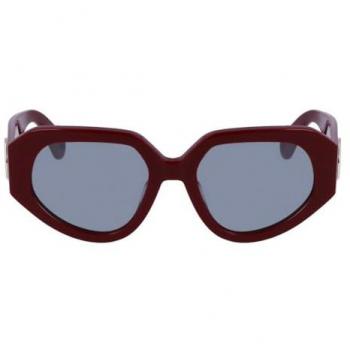 Gafas de sol Lanvin LNV628S para mujer, acetato rectangular, color rojo oscuro, talla única