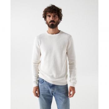 Jersey Punto Fino Salsa Jeans Blanco