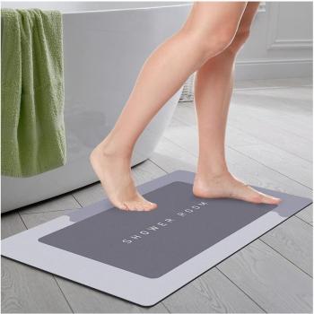 Alfombra de Baño Antideslizante Absorbente de Diatomita 40x60 Cm para Hogar y Cocina