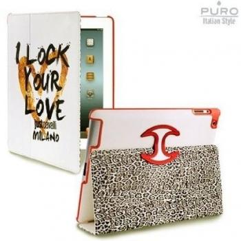 Puro just cavalli lock your love funda soporte para ipad 2 y nuevo ipad color blanco
