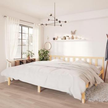 Cama Redonda de Madera Maciza Super King 180x200 cm