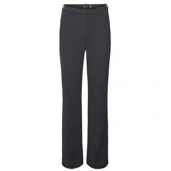 Vero Moda Women's Slim Straight Trousers Zamira in Obsidian, Size L (34L)