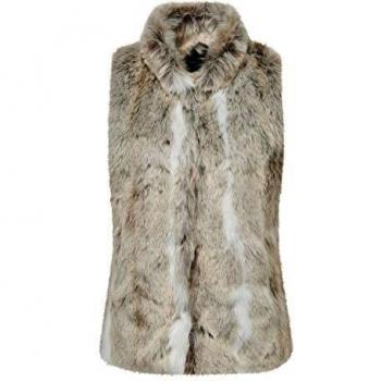 Only KONNEW Amy Fur WAISCOAT OTW Chaleco Pelo NIÑA