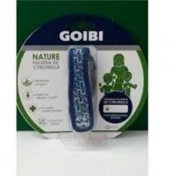 Goibi Nature Pulsera Repelente de Mosquitos con Citronella Rayas Caqui 1 Unidad